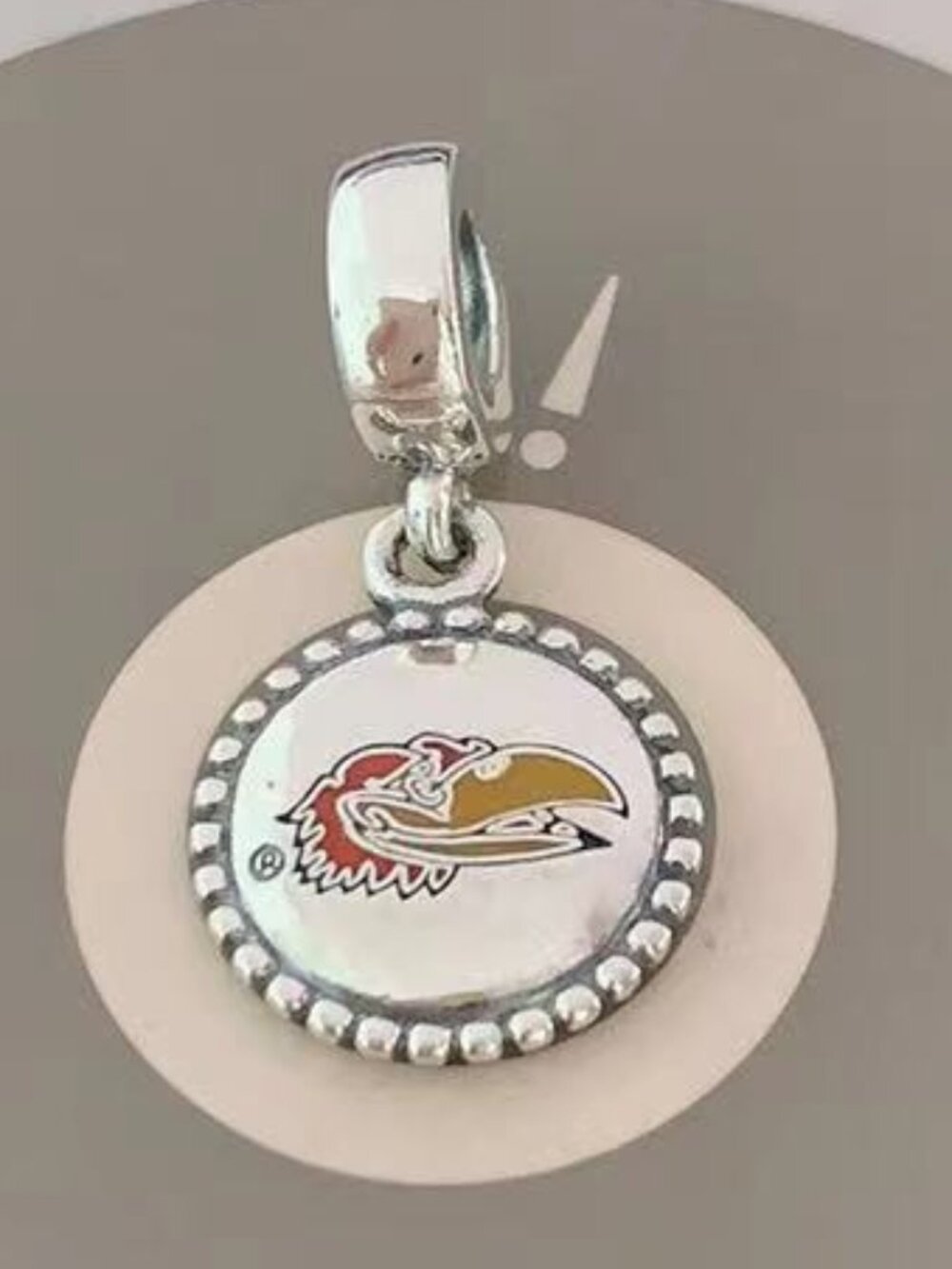 Pandora, Bracelets, Charms, New- Kansas University Dangle, Silver, Pendant